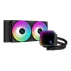 Universaalne vedelikjahutus DeepCool LS520 SE — 3x 120 mm ventilaatorit, 280x120x27 mm alumiiniumradiaator, 41 cm torud, vasest alus, RGB