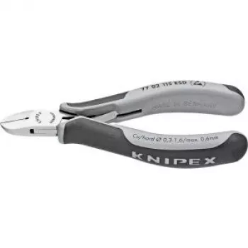 Knipex elektroonika külglõikur pikkus 115 mm kuju 0 faasiga jah, väike peegelpoleeritud