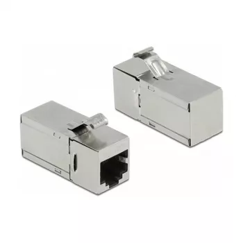 DeLOCK Keystone moodul RJ45 pistikupesa RJ45 pistikupesasse Cat.6A 90° nurga all
