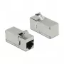 DeLOCK Keystone moodul RJ45 pistikupesa RJ45 pistikupesasse Cat.6A 90° nurga all