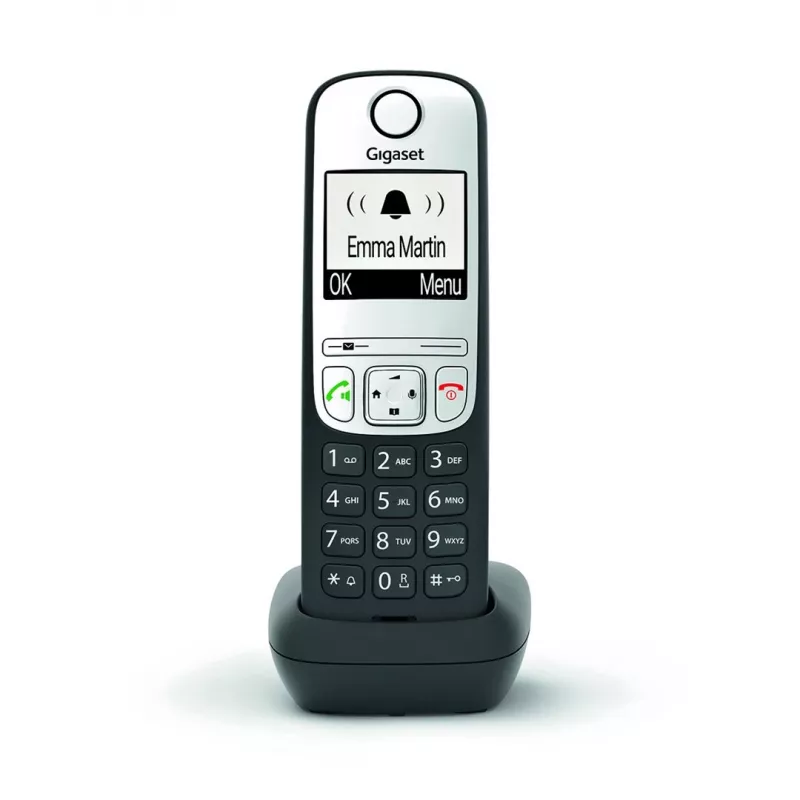 Gigaset A690HX Analoog/DECT telefon Kõne tuvastus Must, Hõbedane