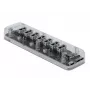 USB-jaotur DeLOCK 64088 läbipaistev USB 3.2 Gen 1 Micro-B