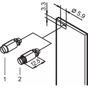 Schroff 1/4 TURN.FSTNR.DEF.LOCK 100TK (21101848)