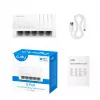 Võrgukommutaator Cudy GS105U — Haldamata 5-pordine Gigabit Ethernet (10/100/1000), valge, 5 V