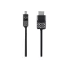 Mini DisplayPort-HDTV-kaabel, 1,8 m, Mini DisplayPort, HDMI, isane, isane, must
