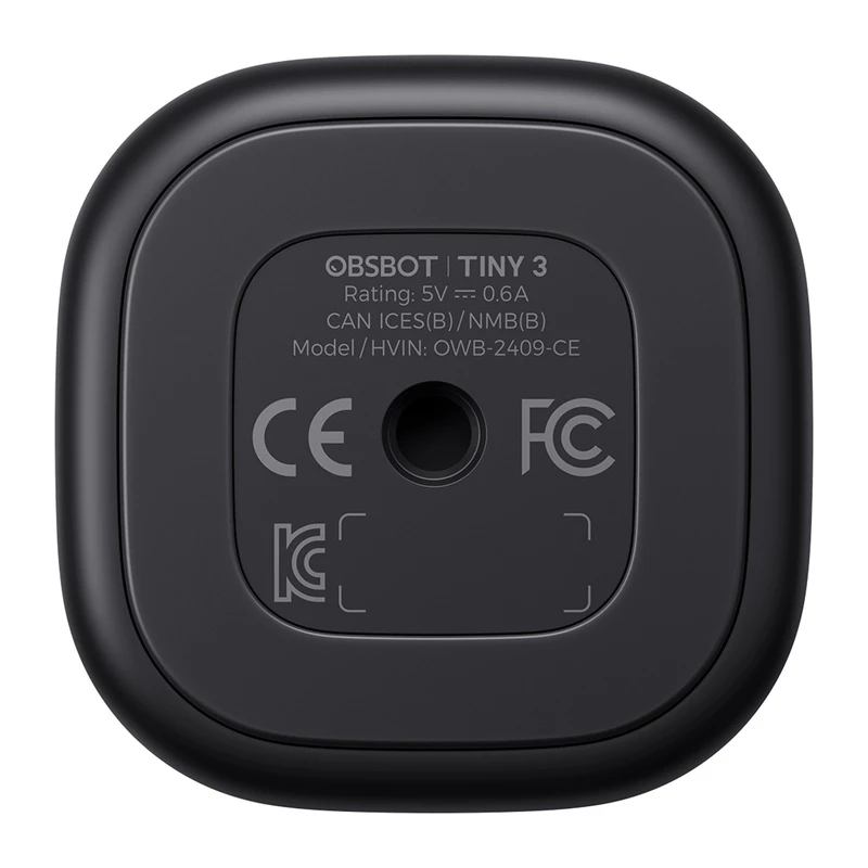 Veebikaamera Obsbot Tiny 3 PTZ 4K Obsbotilt — kompaktne 4K PTZ-kaamera voogedastuseks ja konverentsideks