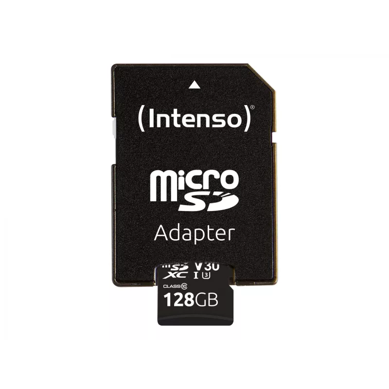 MÄLUKAART MICRO SDXC 128GB C10/W/ADAPTER 3433491 INTENSO
