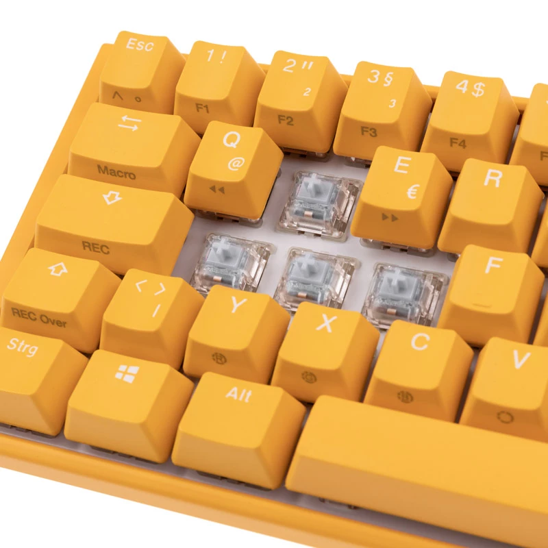 Ducky One 3 SF kollane klaviatuur mängimiseks USB mehaaniline RGB LED