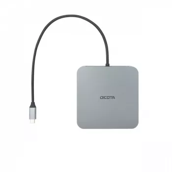 DICOTA D32057 USB USB-C Hub 10000 Mbit/s Hõbedane