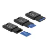 DeLOCK USB 2.0 mälukaardilugeja must MicroSD MicroSDHC MicroSDXC 480 Mbit/s
