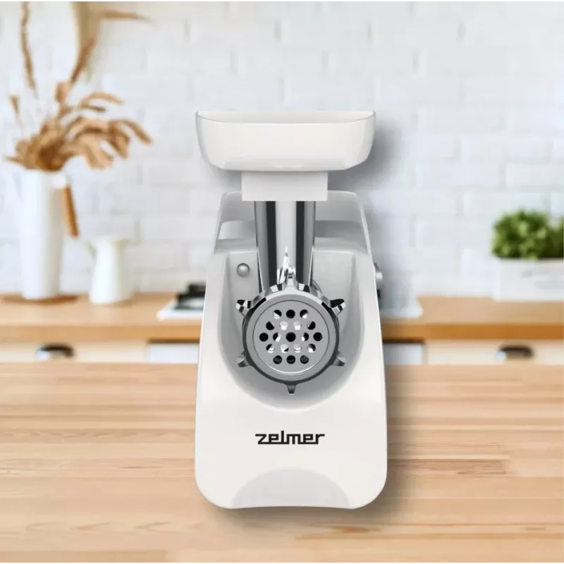 Zelmer ZMM9801B hakklihamasin 2200 W Roostevaba teras, Valge