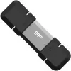 Silicon Power SP128GBUC3C51V1S USB-mälupulk 128 GB USB Type-A / USB Type-C 3.2 Gen 1 (3.1 Gen 1) Must, Hõbedane