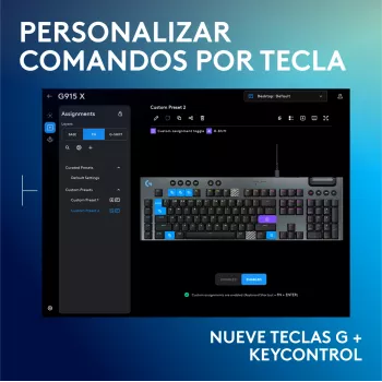 Juhtmega mehaaniline mänguklaviatuur Logitech G915 X Must RGB-valgustusega