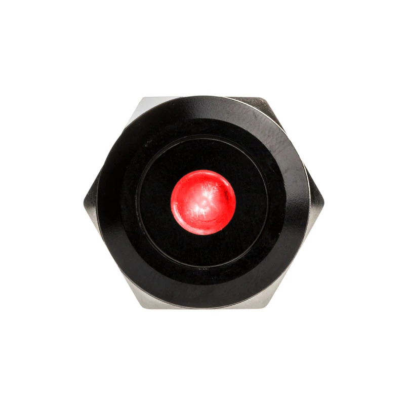 DimasTech vandaalikindel surunupp 22 mm Mustline Dot RGB PD223