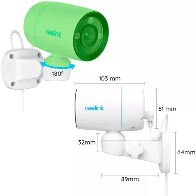 PoE-kaamera Reolink P330P 4MP — öövaatlus, liikumistuvastus