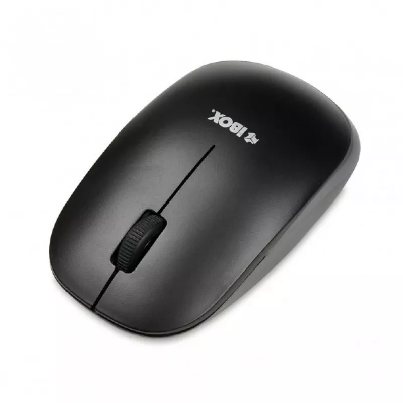 IBOX Desktop Kit Pro juhtmevaba klaviatuur ja hiir, QWERTY täissuuruses 104 klahvi, 2,4 GHz, 1200 DPI, must