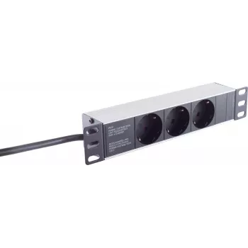 Jaotuskarp ShiverPeaks BASIC-S 10-tolline 3 pesaga 1U must
