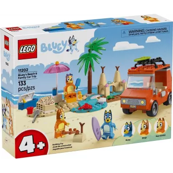 LEGO Bluey Sinise Auto Perereis 11202 — mängukomplekt kujutlusvõimeliseks mänguks