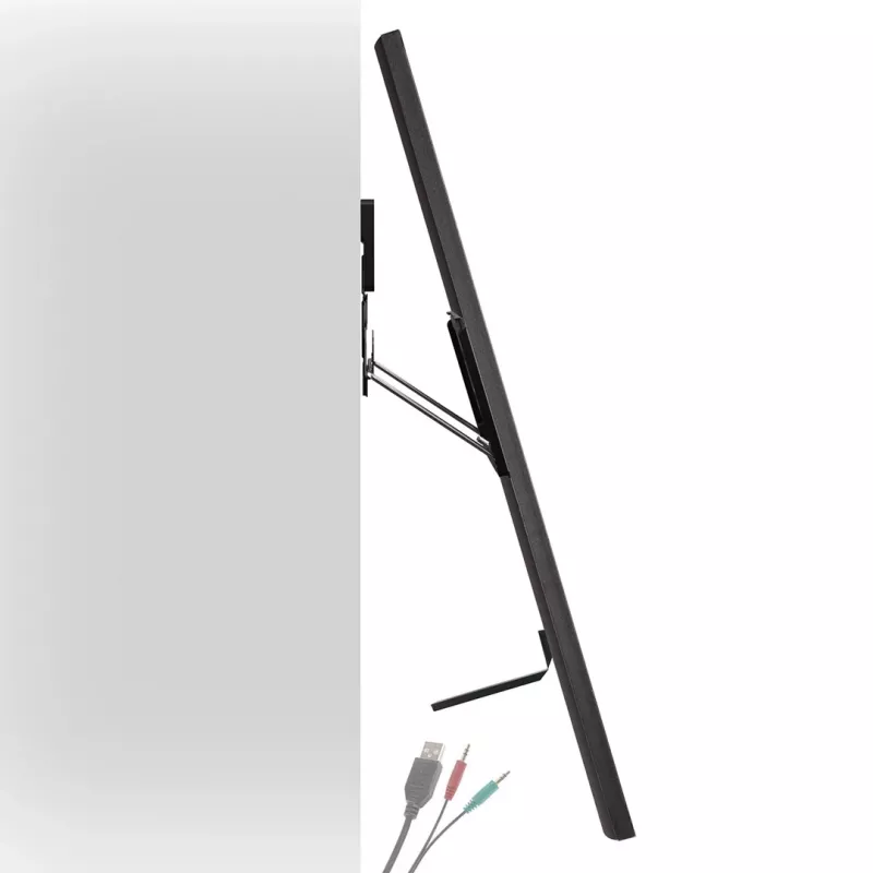 Maclean MC-481 Ultra Flat Slim TV seinakinnitusklamber 37-80 tolli, lame ja kumer, kuni 75 kg, VESA 600x400 universaalne TV kinnitus