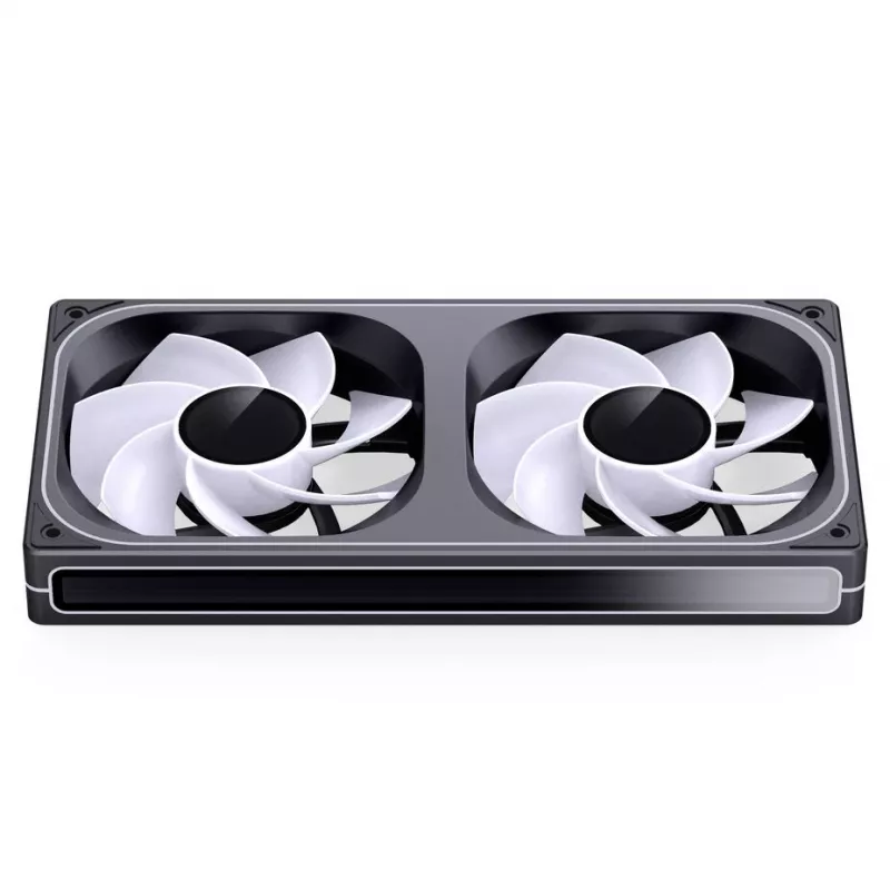 Jonsbo ZB-240BR 120mm vastupidise labaga ARGB PWM 2-tk korpuseventilaatorite komplekt - Must