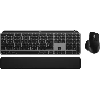 Logitech MX Keys S Combo for Mac, juhtmevaba, DE-paigutusega klaviatuuri ja hiire komplekt, macOS-i jaoks optimeeritud nupud ja funktsioonid