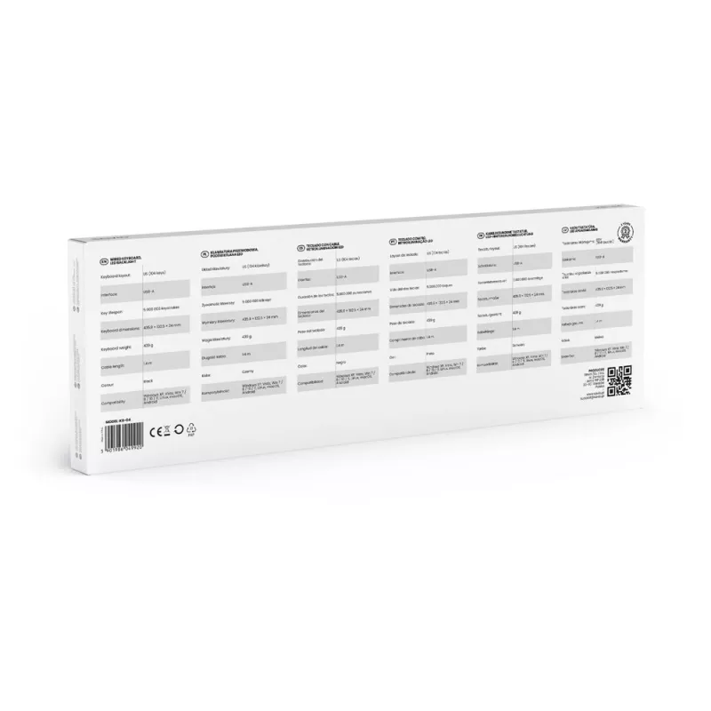 Savio KB-04 klaviatuur Kodu/Kontor USB QWERTY UK International Must