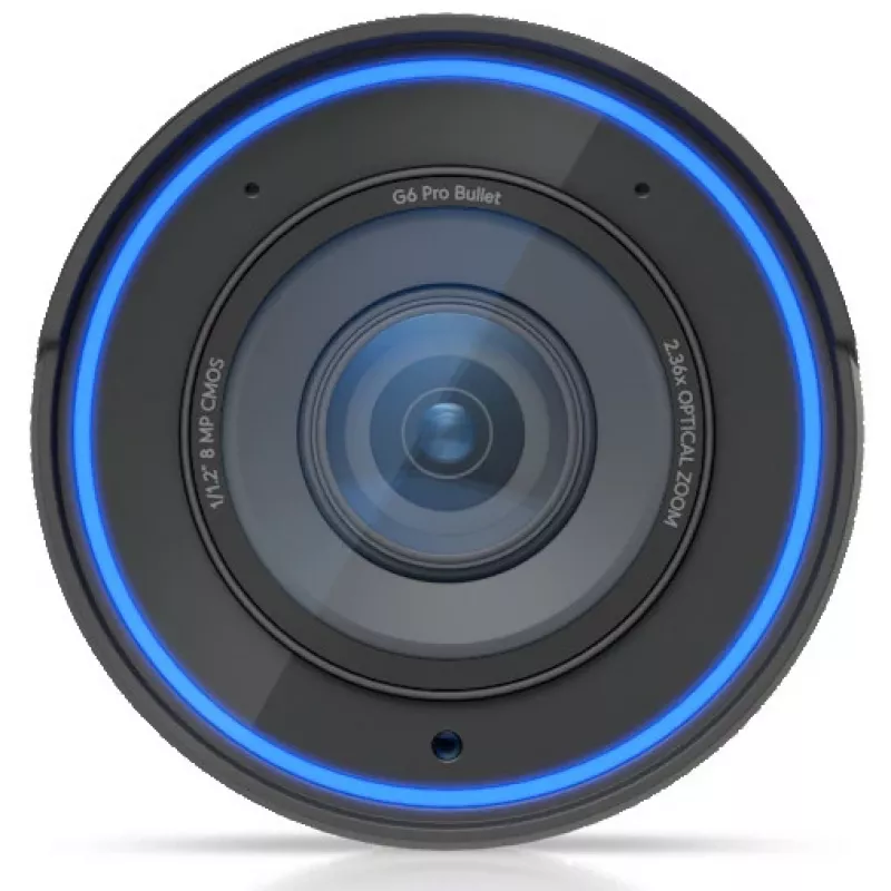 IP-turvakaamera UBIQUITI G6 Pro Bullet — 4K (3840×2160), juhtmega, sise-/välistingimustesse, 1/1,2-tolline CMOS, 5,9–13,8 mm, 2,36-kordne optiline suum, lae/seina/postikinnitus