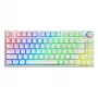Mängurklaviatuur Savio Phenix Valge GAT RED PUD Juhtmega Juhtmevaba USB Bluetooth RGB LED