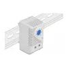 Termostaat DELOCK 66823, plastkorpus IP20, 30 W, 250 V, 10 A, 43×60×33 mm, sinine/hall