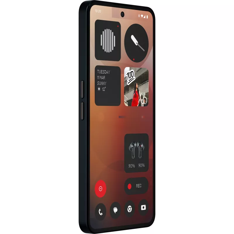 Nothing Phone (3a) 17,2 cm (6,77 inch) Dual SIM Android 15 5G USB Type-C 8 GB 128 GB 5000 mAh Must