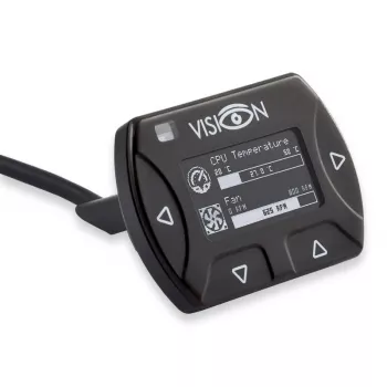 Aqua Computer VISION Touch välise USB-kaabli, IR-i ja temperatuuri mõõtmisega