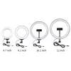 Ring-LED-lamp Puluz reguleeritava alusega PU391