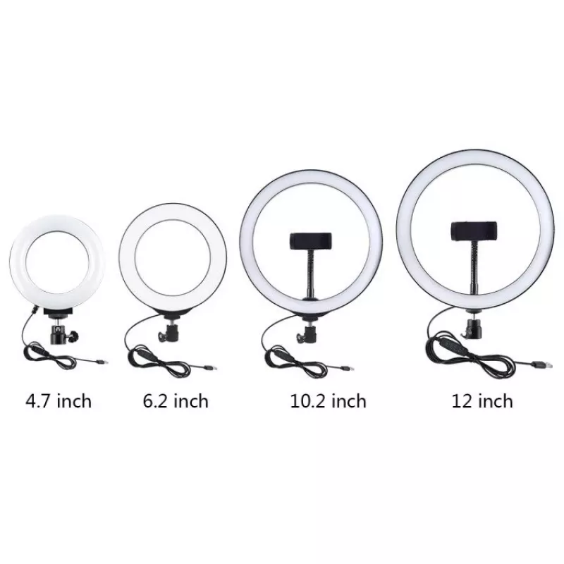 Ring-LED-lamp Puluz reguleeritava alusega PU391