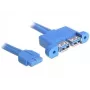 USB-kaabel DeLOCK 82941 USB 3.2 Gen 1 0,45 m 2 x USB A Sinine