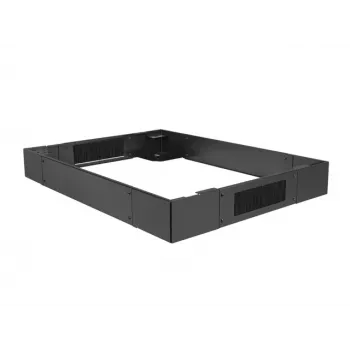 Rack plinth LANBERG CK01-66-B, 19 inch (48.3 cm) mounting, 600 mm width, Must
