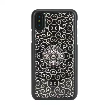 Nutitelefoni ümbris iKins iPhone XS / XS S Liana — Must kaitseümbris