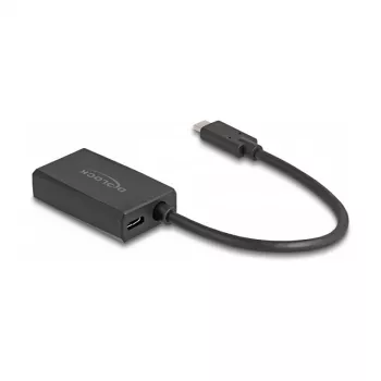 Adapter DisplayPort female to USB USB-C male DeLOCK 4K PD 85W