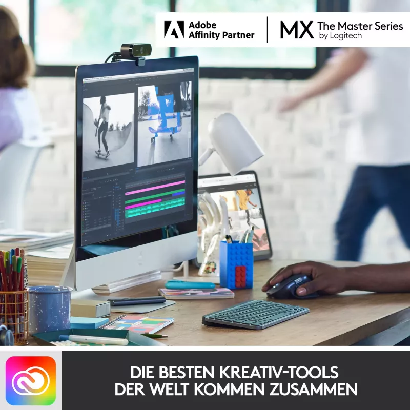 Logitech MX Keys Mini - Klaviatuur - taustvalgustusega - Bluetooth - QWERTZ - Šveitsi - Grafiit (920-010485)