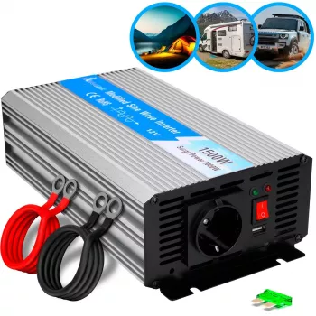 Extralink PINGEMUUNDUR 12V - 230V, 1500W, MODIFITSEERITUD SIINUSLAINE OPIM-1500W