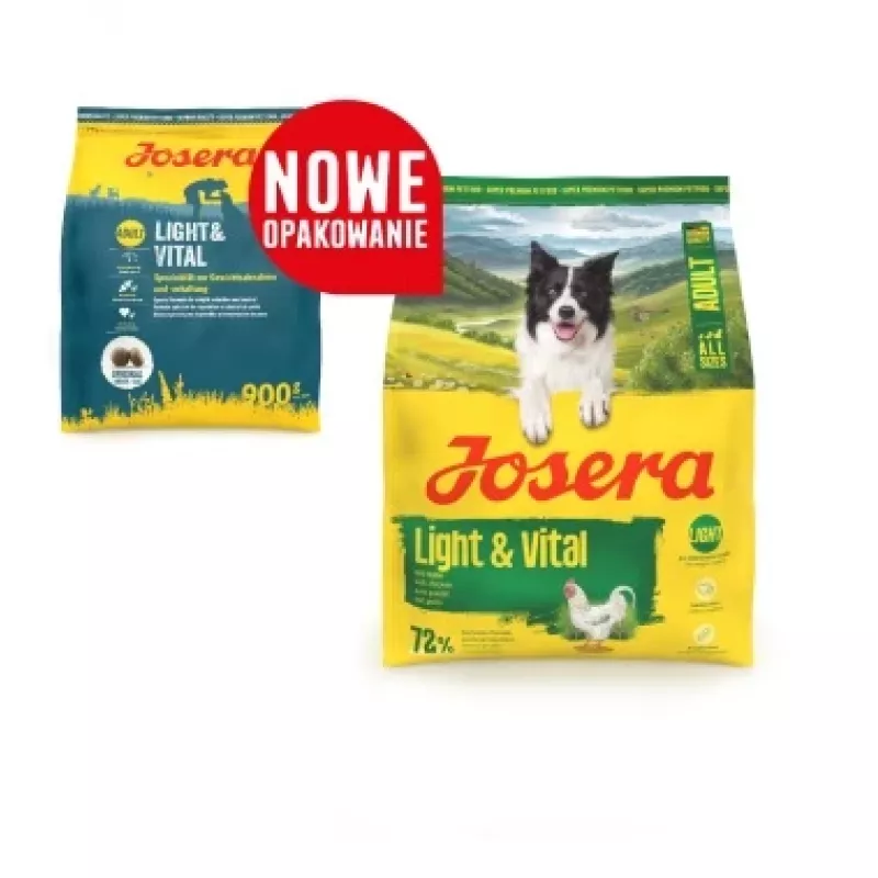 Kuiv koeratoit JOSERA Adult Light & Vital 3 kg — madala kalorsusega täielik toit täiskasvanud koertele, kana, 29% valku