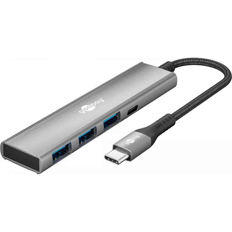 Goobay Slim 4-Port USB-Hub USB-C/USB-A 5 Gbit/s - Plug> 1x (76562)
