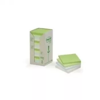 Isekleepuvad märkmepaberid 3M Post-It 654-1RPT, 76 x 76 mm, 100 tk (16 lehte)