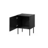 Öökapikomplekt 2 tk Cama Meble ISLA 44,5×40×59 cm must matt MDF/puitlaastplaat