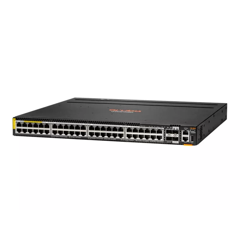 Hallatav võrgukommutaator HP Enterprise Aruba R8S90A 48x 5G Ethernet (100/1000/5000) PoE, RJ-45/USB-C konsool, 880 Gbit/s
