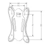 TV seinakinnitus MACLEAN MC-715A 13–27-tollistele teleritele, VESA kuni 100x100 mm, max koormus 25 kg, must