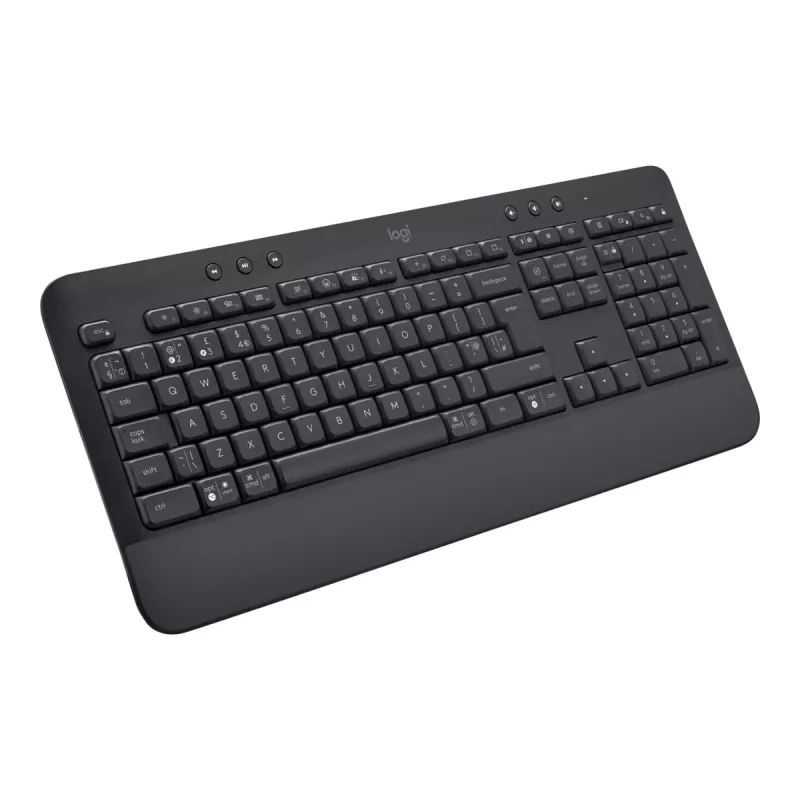 Logitech Signature K650 - Klaviatuur - Juhtmevaba - Bluetooth 5.1 - QWERTZ - Rootsi - Grafiit