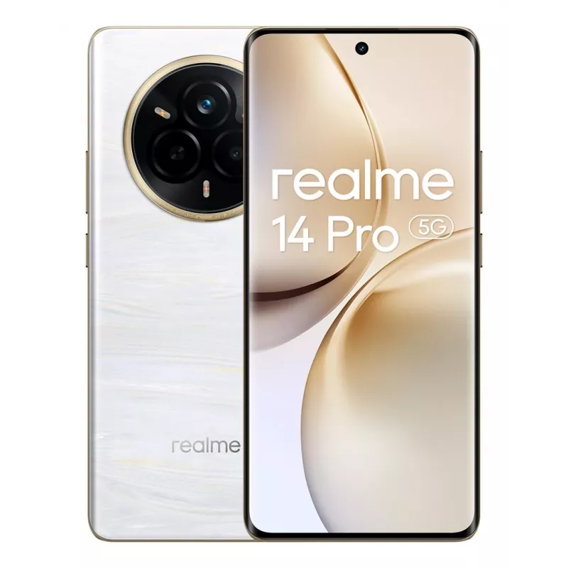 realme 14 Pro 5G 17,2 cm (6.77) Dual SIM Android 15 USB Type-C 8 GB 256 GB 6000 mAh Valge