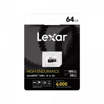 microSD kõrge vastupidavusega kaart 64GB C10 A1 U1 V30 100/35MB/s