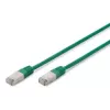 Võrgukaabel Digitus CAT 5e SF/UTP RJ-45 0,5 m roheline