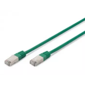 Võrgukaabel Digitus CAT 5e SF/UTP RJ-45 0,5 m roheline
